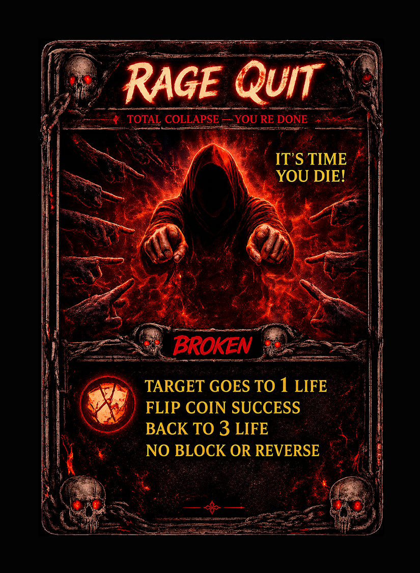 Rage Quit card