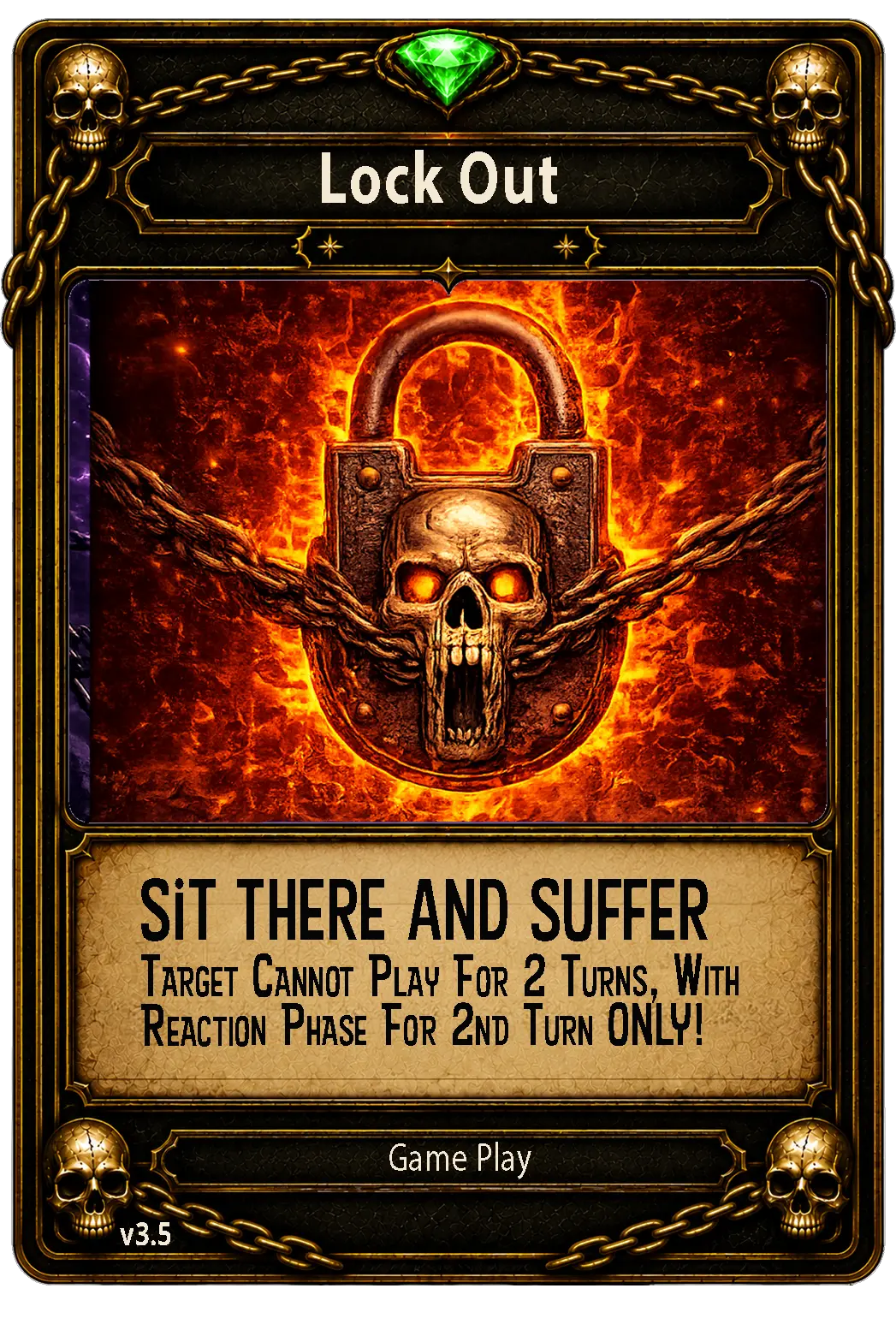 Lock Out card