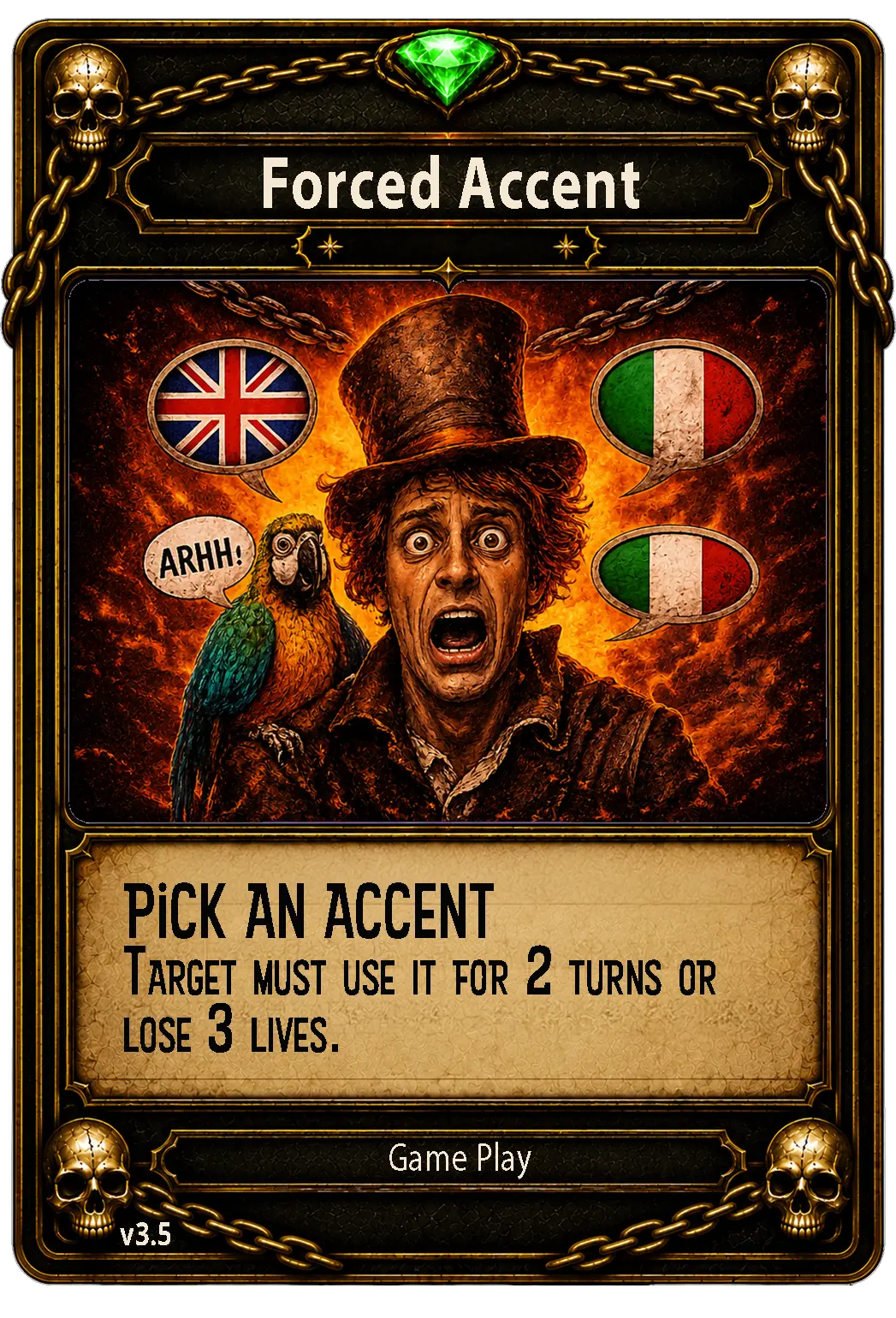 Accent card from Rage Bait Arena