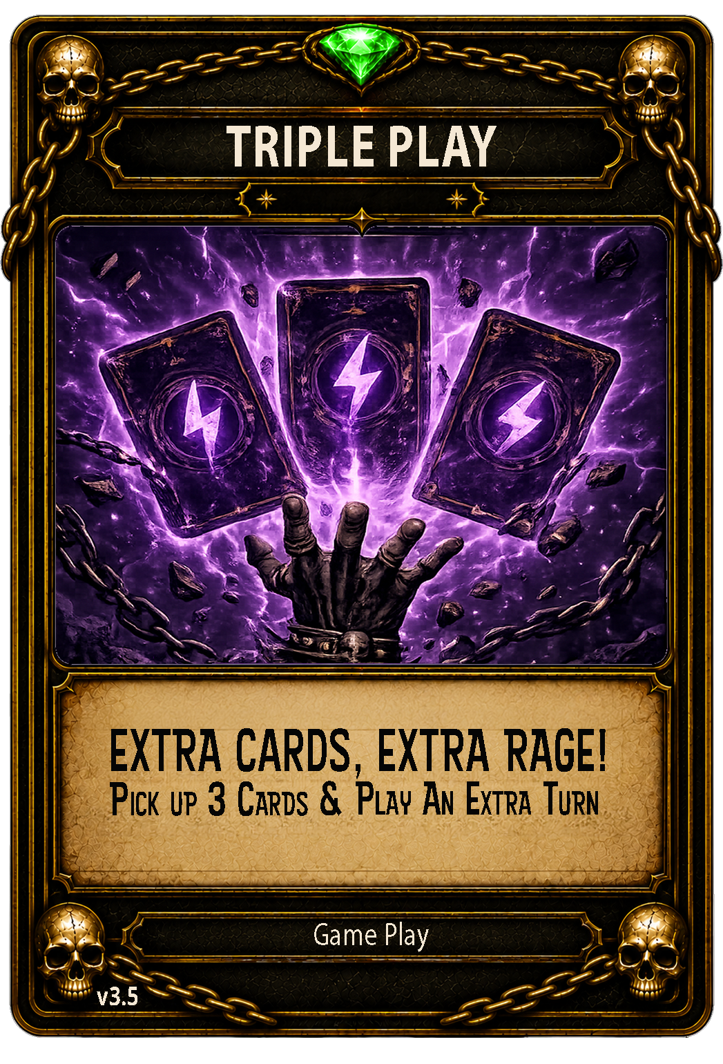 Triple Play card