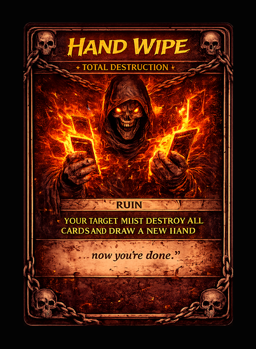 Hand Wipe card