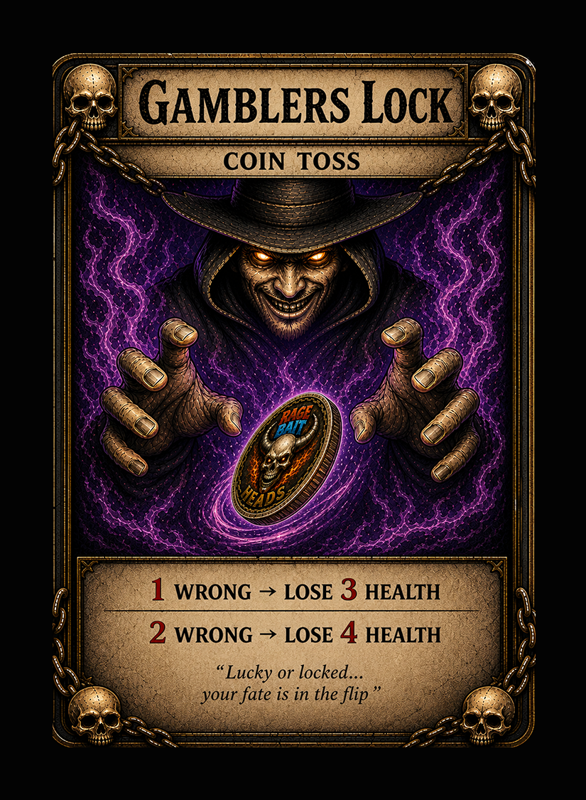 Gambler's Lock card