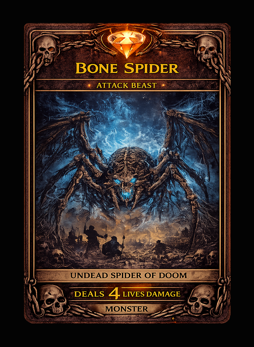 Bone Spider card