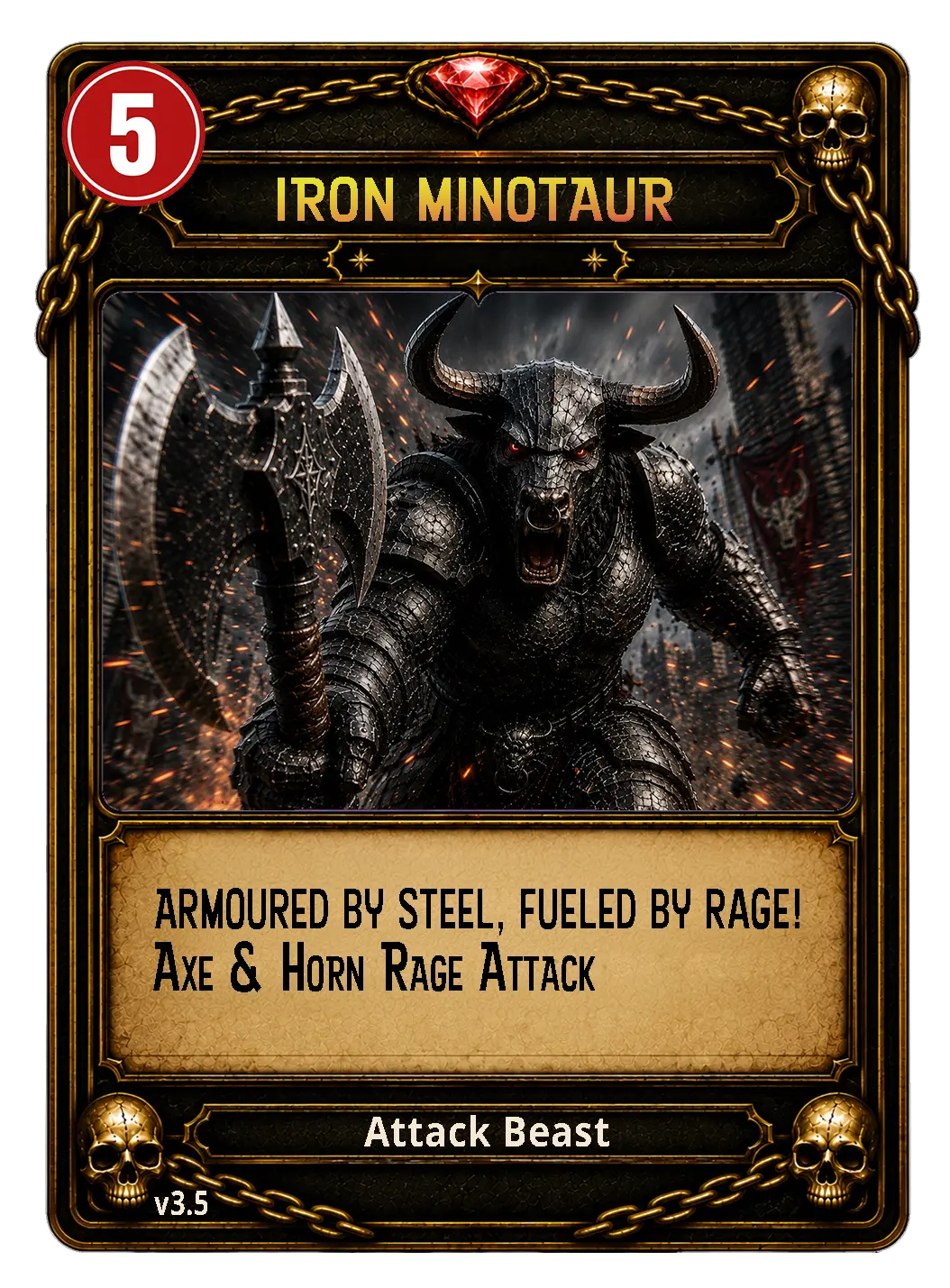 Iron Minotaur card