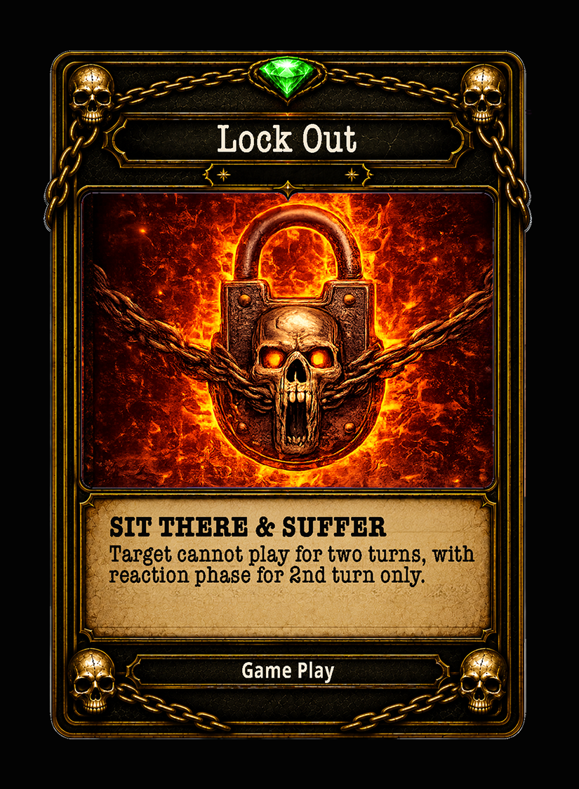 Lock Out card