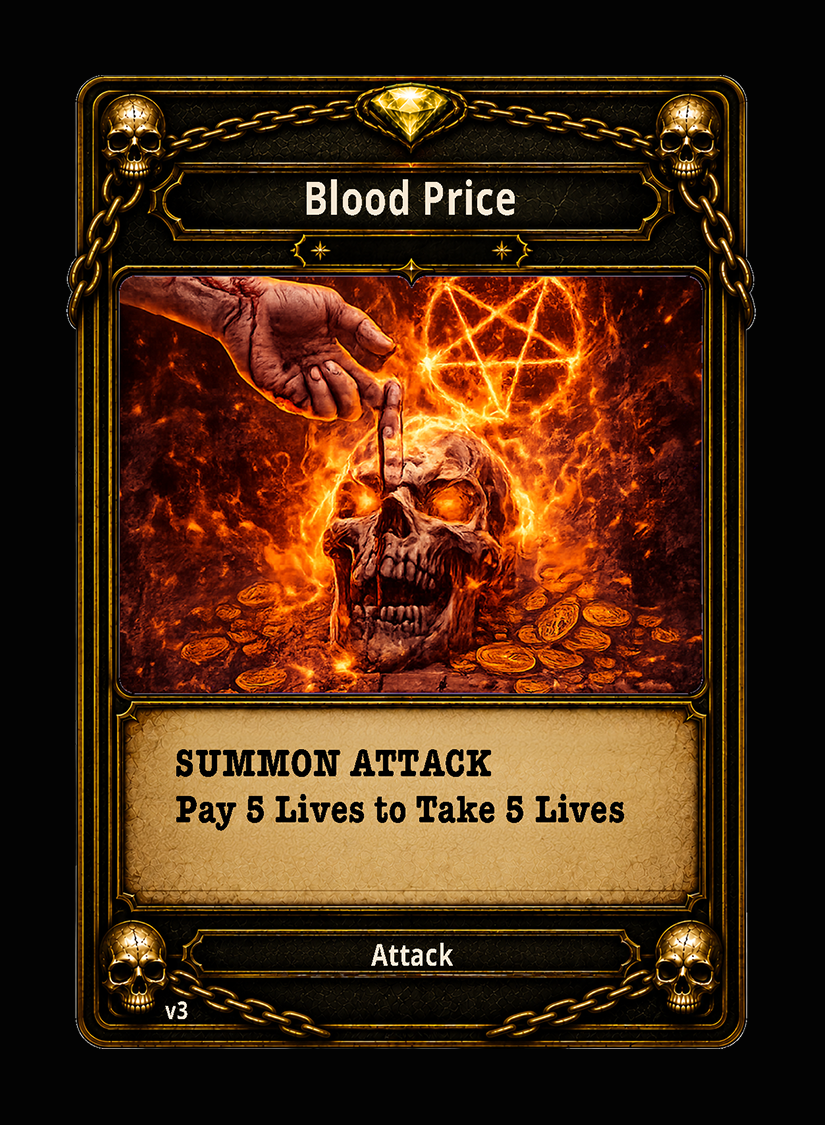 Blood Price card