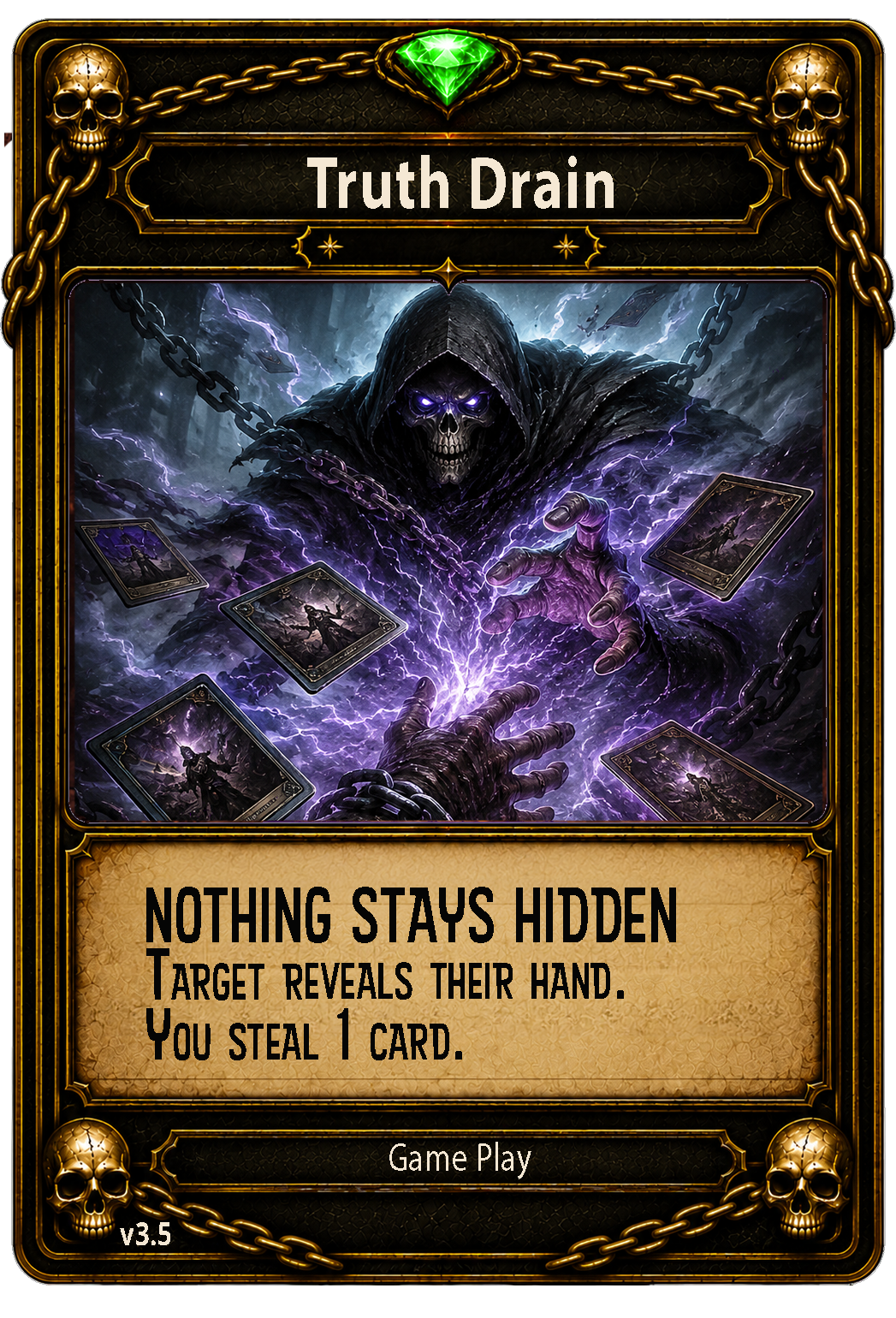 Truth Drain card