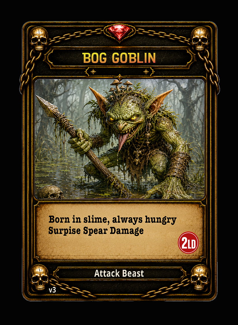 Bog Goblin card