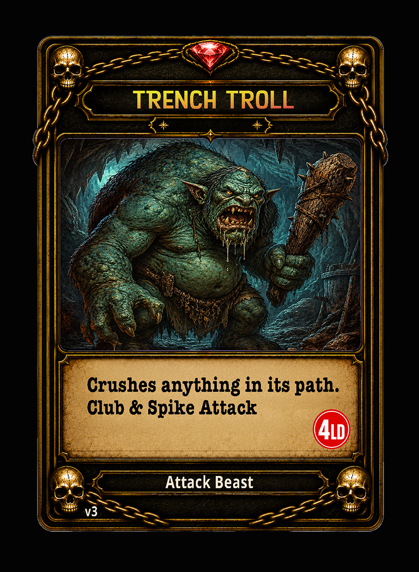 Trench Troll card
