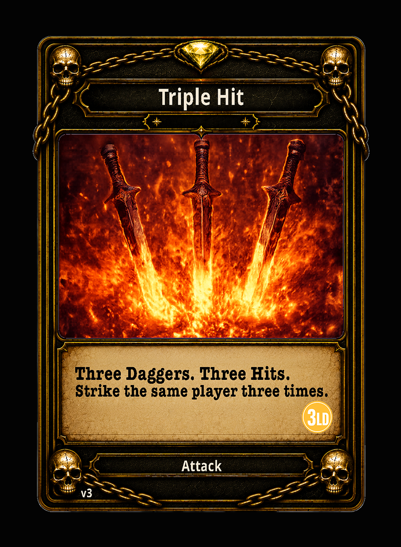 Triple Hit card