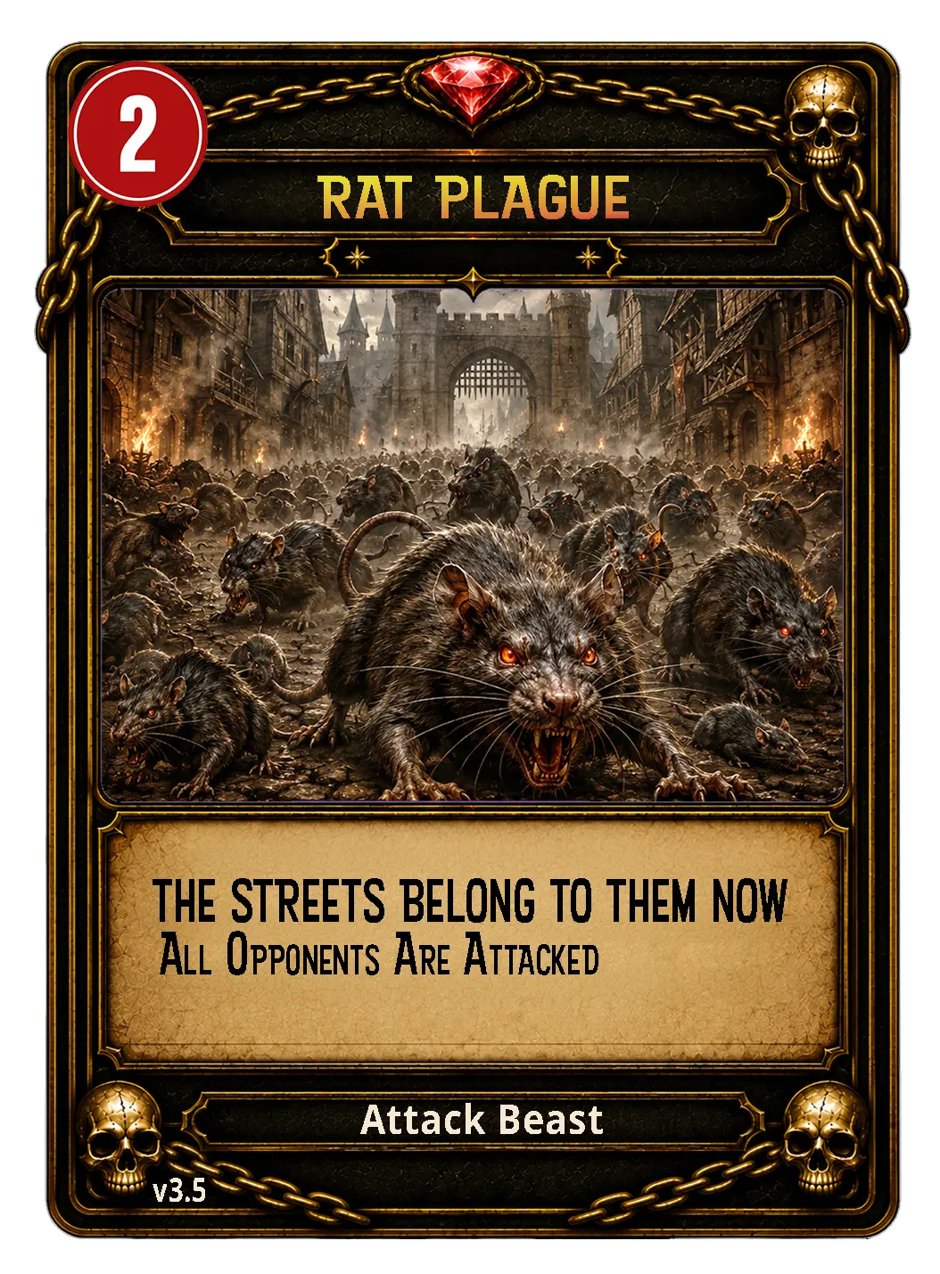 Rat Plague card