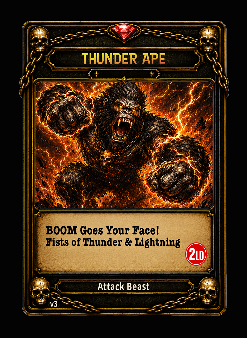 Thunder Ape card