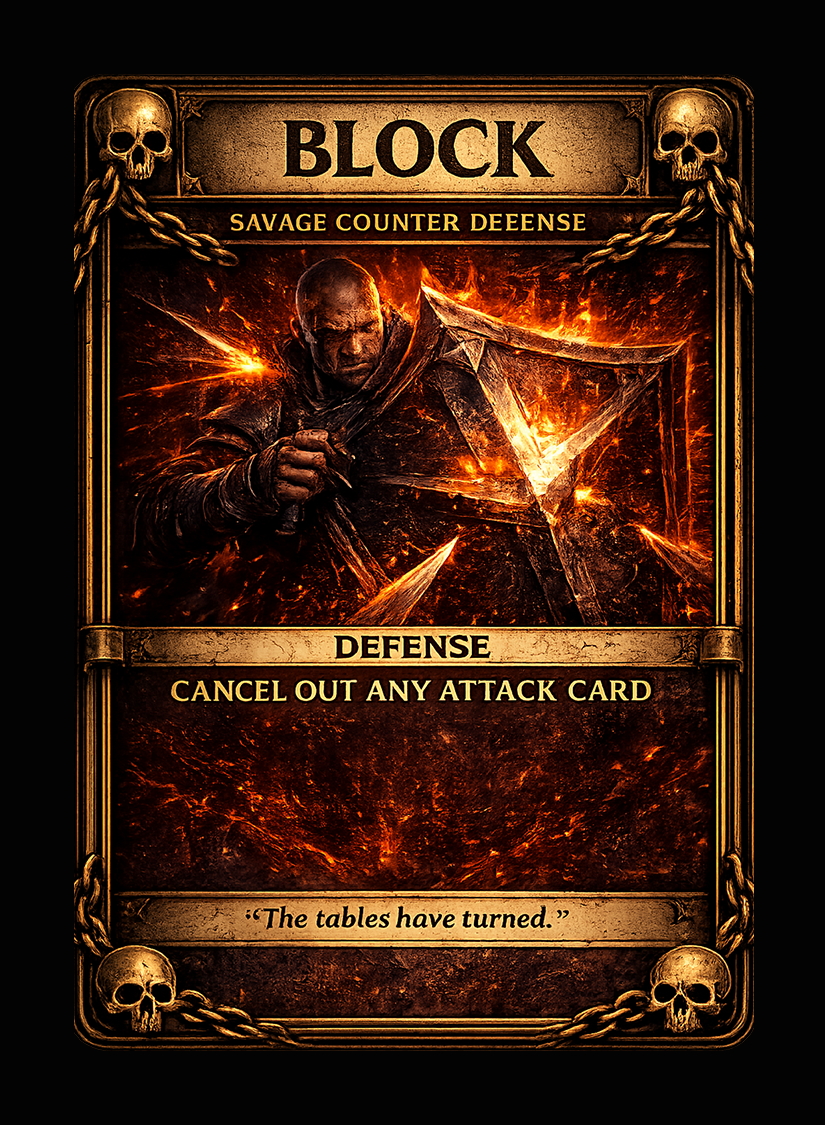 Block card