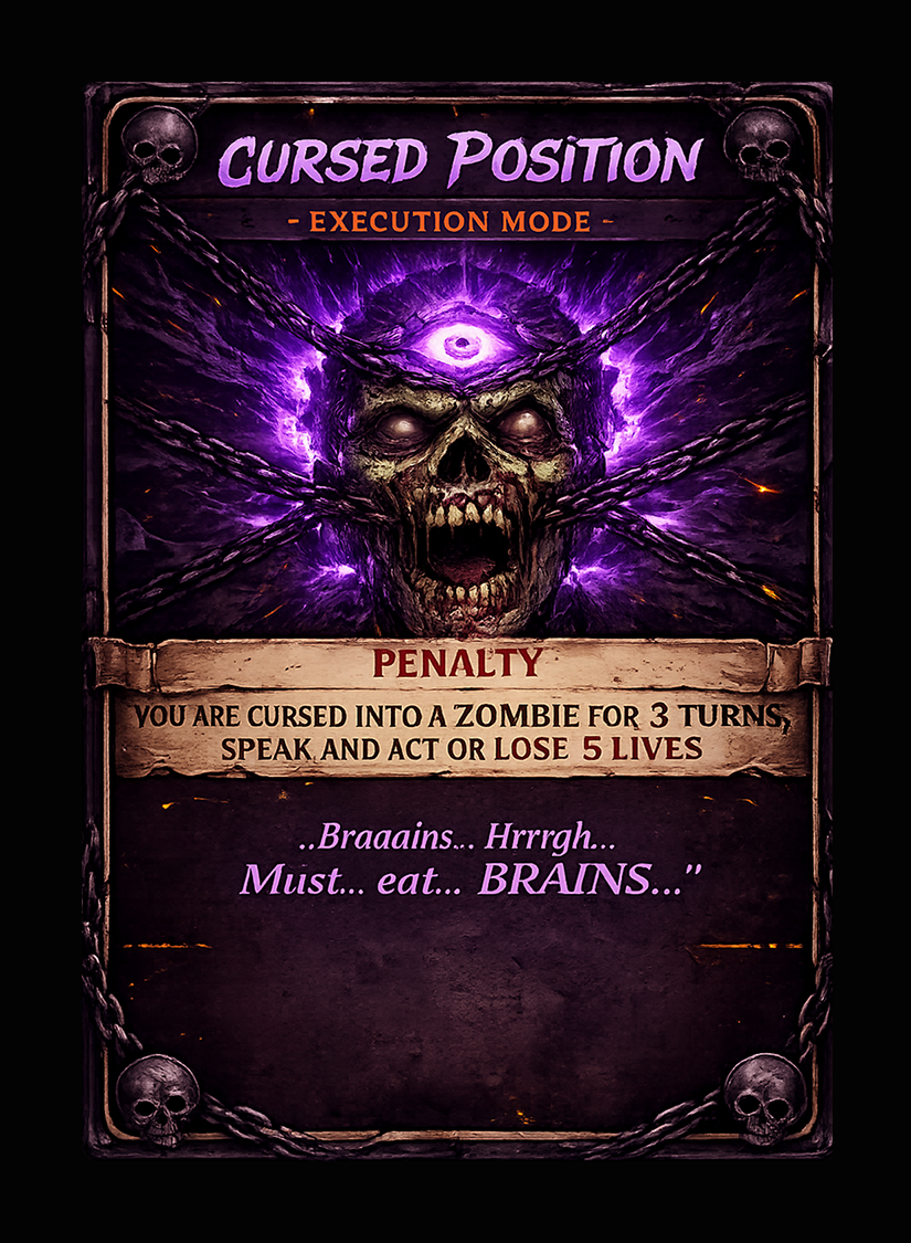 Cursed Position card