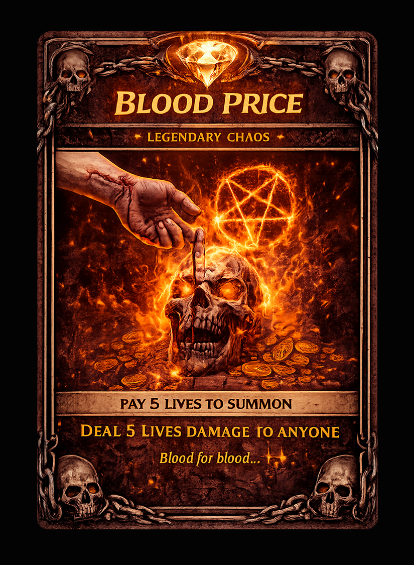 Blood Price card