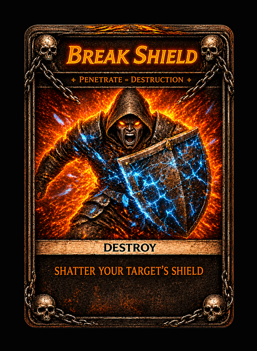 Break Shield card