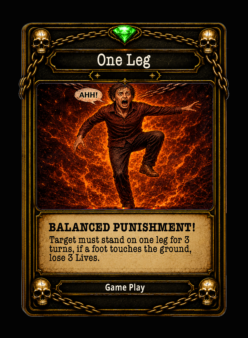 One Leg card