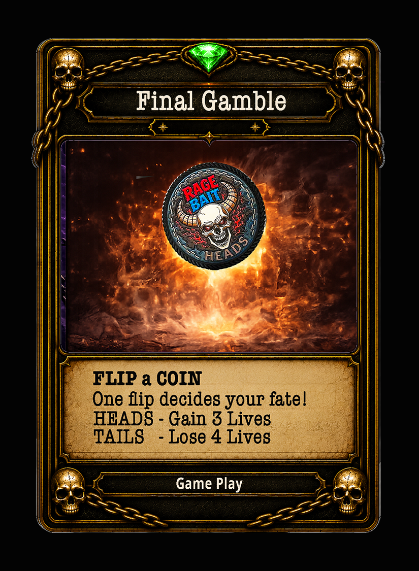 Final Gamble card