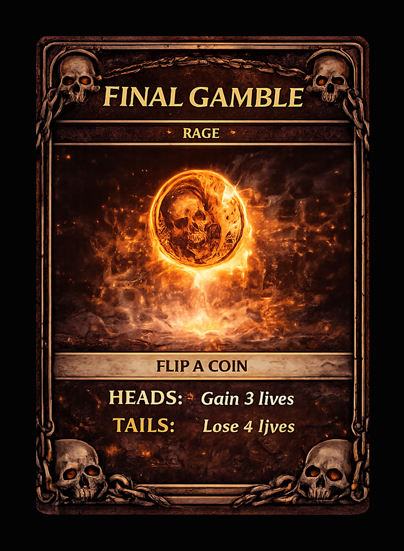 Final Gamble card