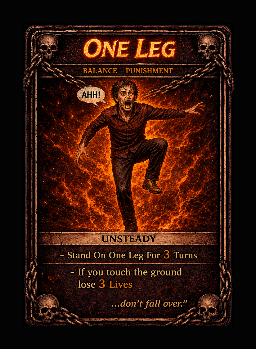 One Leg card