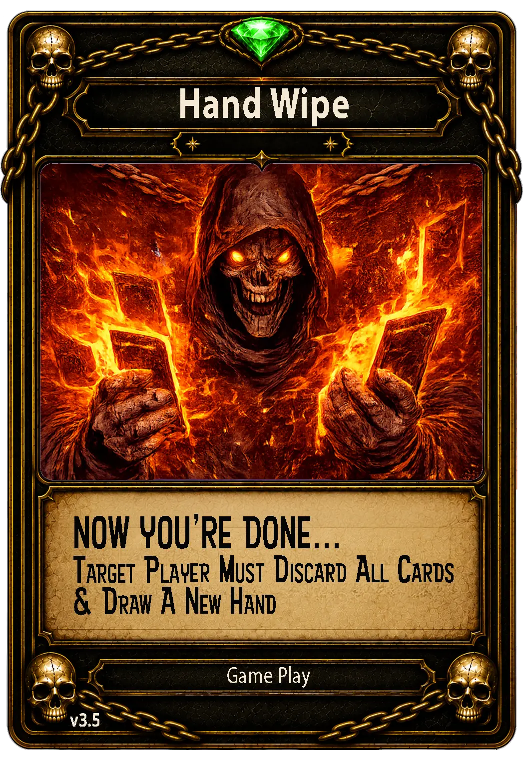 Hand Wipe card