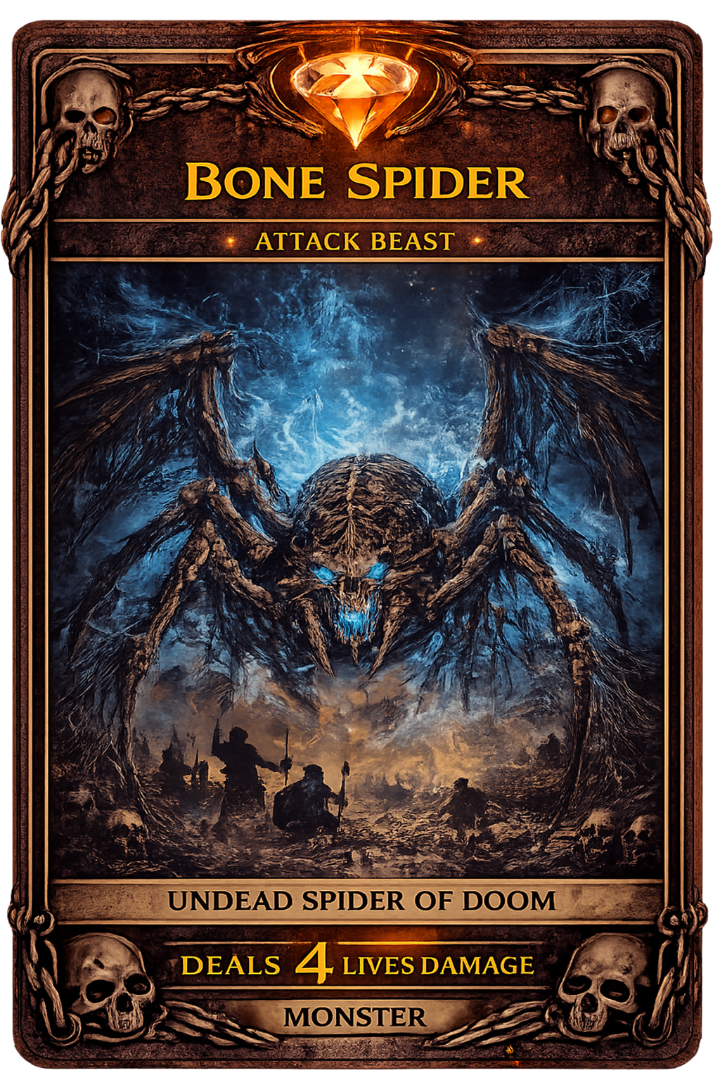 Bone Spider card